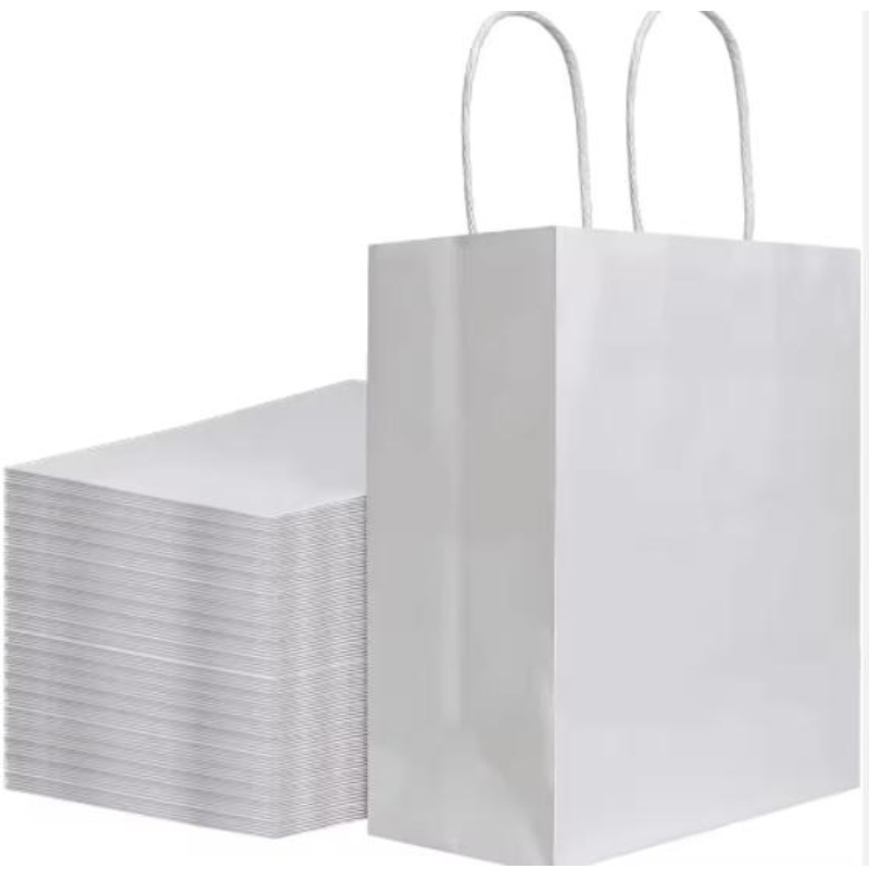 Bolsas de papel kraft personalizadas con sus propios bolsas de papel de regalo de compras de logotipo personal