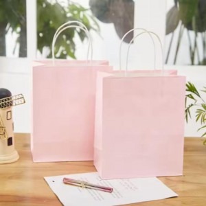 Bolsas de papel kraft personalizadas con sus propios bolsas de papel de regalo de compras de logotipo personal