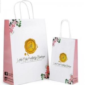 Bolsas de comprasnavideñas bolsas de papel bolsas de embalaje de impresión personalizadas para empacar promoción