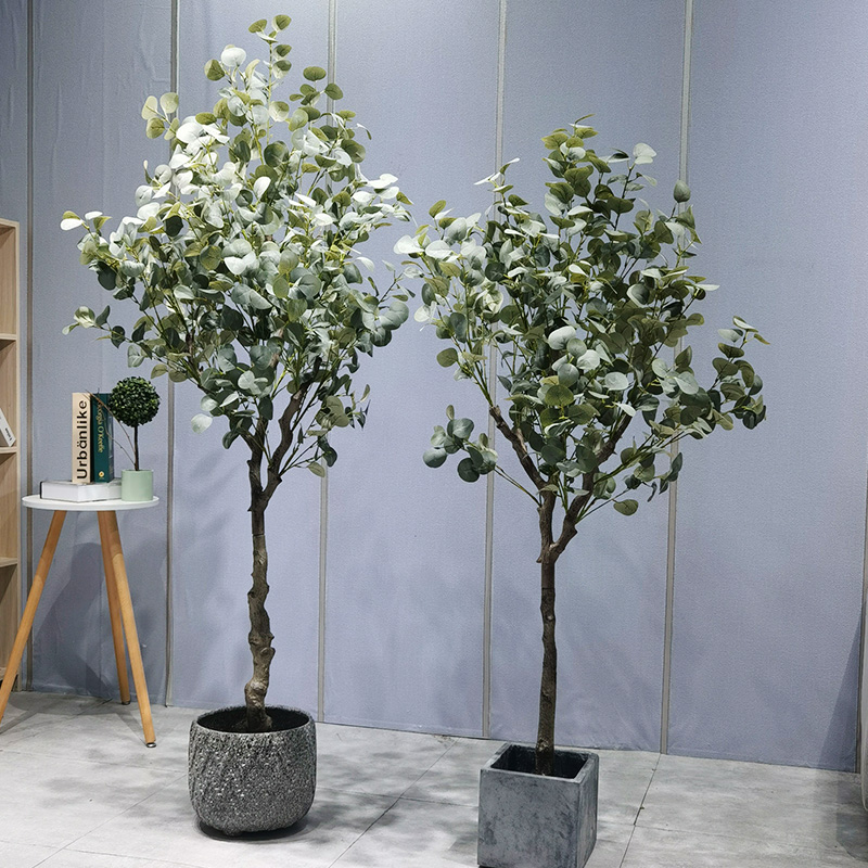 Precio de fábrica Planta Verde Bonsai Econ-Friendly Artificial Eucalyptus Árbol para el proveedor de jardines Decoración de la boda Decoraciones de jardinería