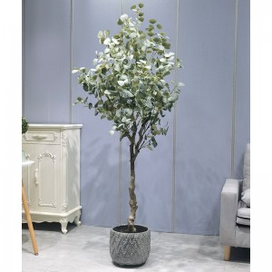 Precio de fábrica Planta Verde Bonsai Econ-Friendly Artificial Eucalyptus Árbol para el proveedor de jardines Decoración de la boda Decoraciones de jardinería