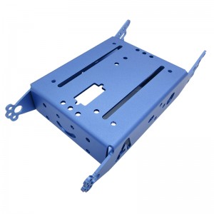 Procesamiento personalizado de piezas de chapa de aleación de aluminio con acabado anodizado.