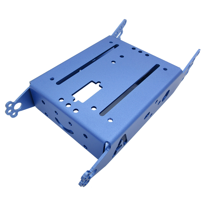 Procesamiento personalizado de piezas de chapa de aleación de aluminio con acabado anodizado.