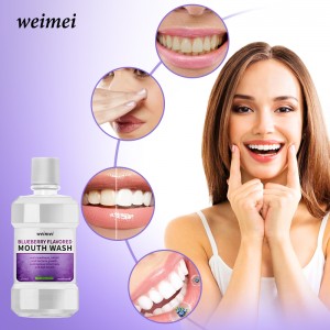 Enjuague bucal con sabor a arándano