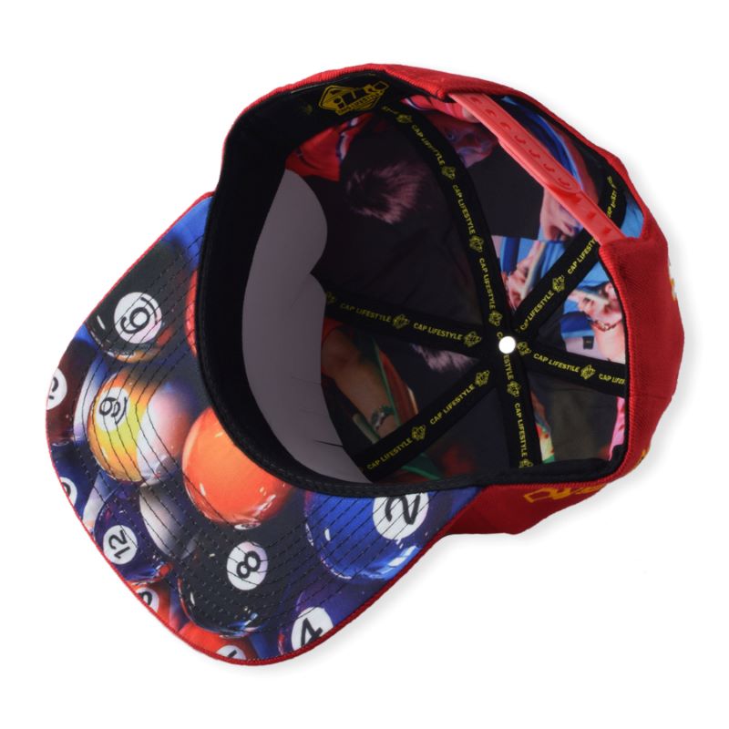 OEM/ODM NUEVO diseño Cap 3D/2D Bordado Bordado Patch Cap Gorras Flat Brim American Hats Red Fat for Team in Stock
