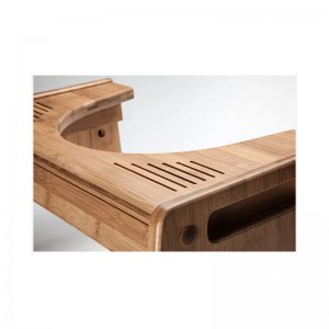 Taburete de baño de bambú