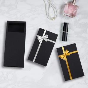 Caja de regalo con cajónnegro de lujo