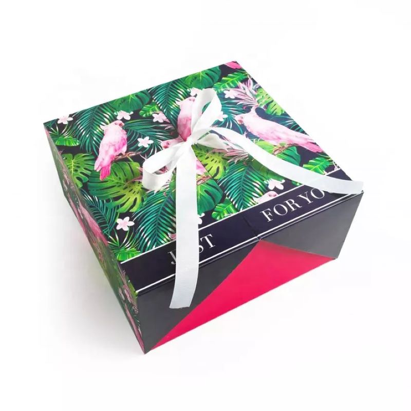 Tropical-Caja de regalo magnética temática