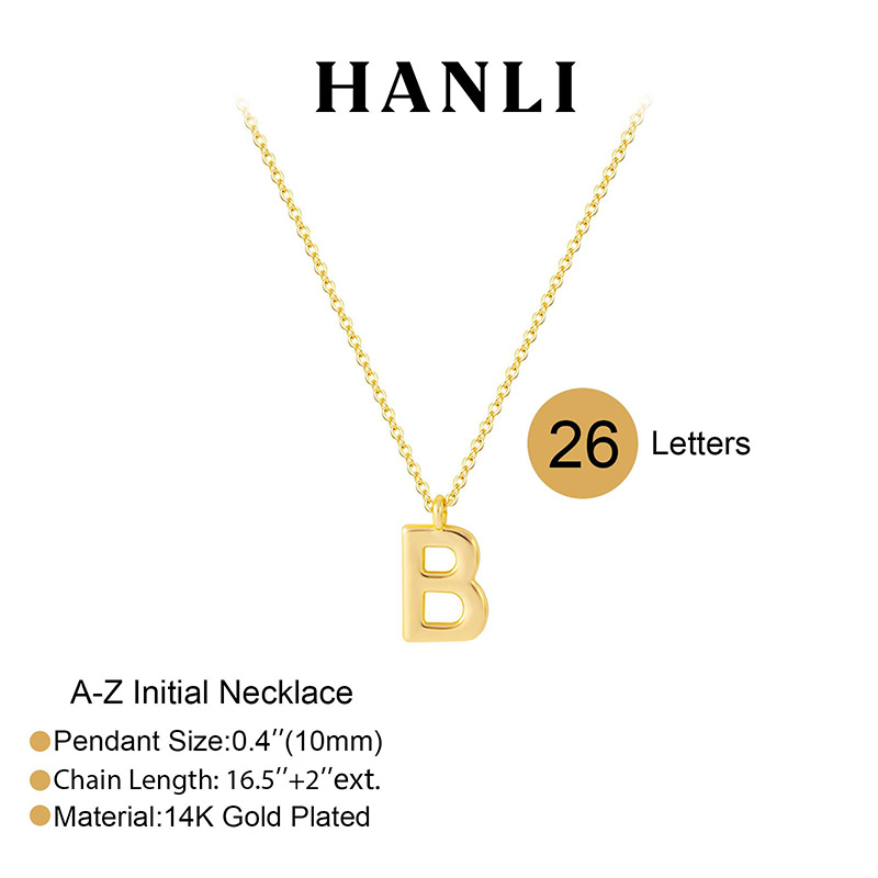 Hongde chapado en oro de 14 quilates A.-Collar con inicial Z Collares con iniciales para mujer - Collar De Letras Delicado Chapado En Oro De 14k Alfabeto Simple A-Collar Z Collar connombre de monograma personalizado para joyería de mujer