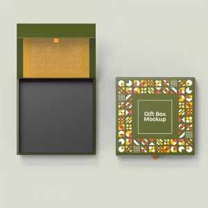 Voltear personalizado-caja de regalo kraft superior