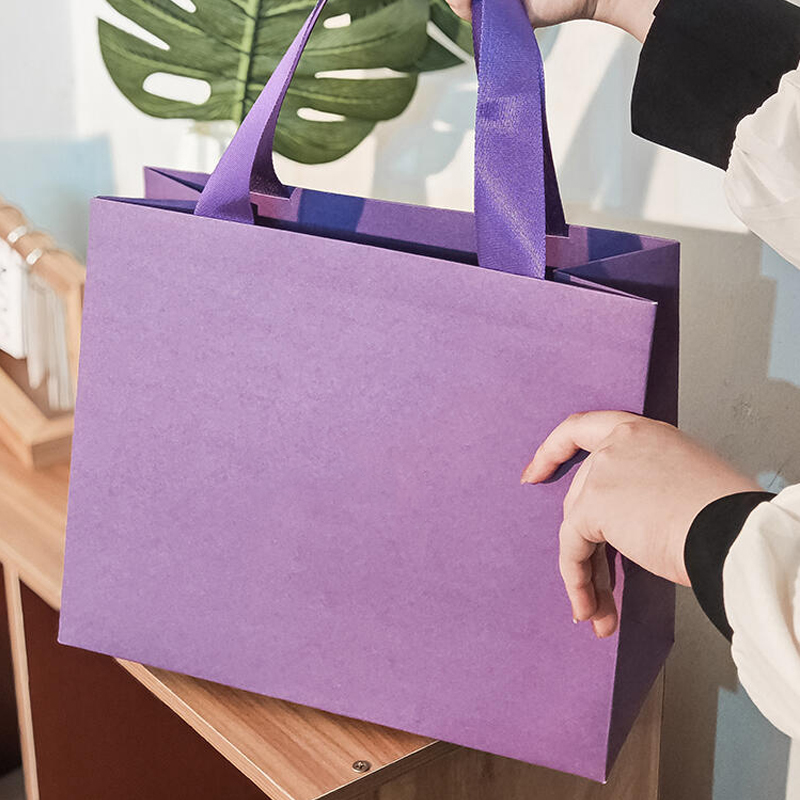 Tote de regalo kraft morado