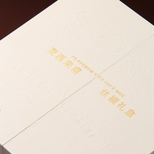 Doble de lujo-Caja de regalo de té para puerta