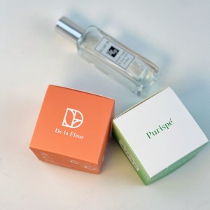 Caja de papel Kraft cosmética elegante