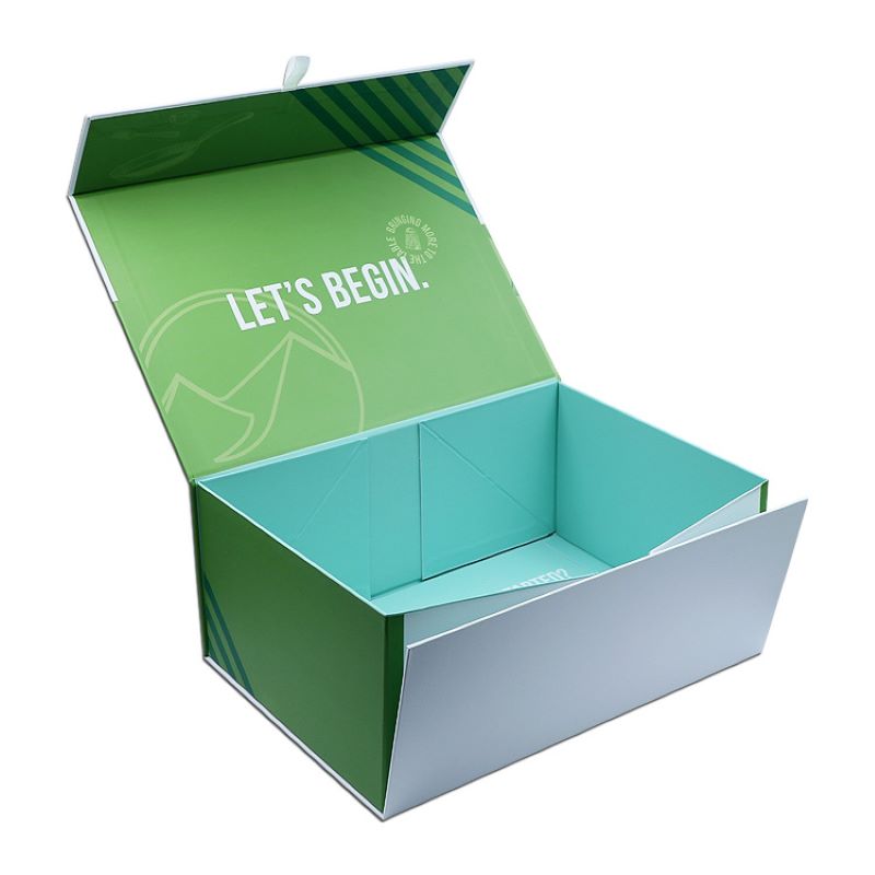 Caja plegable de motivador verde