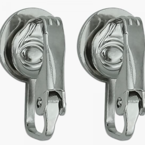 Clip oficial de bisonte de Bucknell-En aretes - alto-Aleación de metal de calidad, epoxi-Recubierto,no-Piercingnecesario, joyería del día del juego para ex alumnos & Admiradores