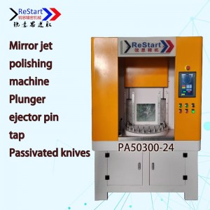 Equipo de desbarbado para orificio transversal del cuerpo del inyector de combustible.