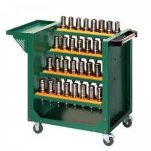 Carro de herramientas verdes