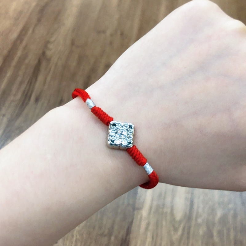 Chino-Pulsera de cordón trenzado de estilo