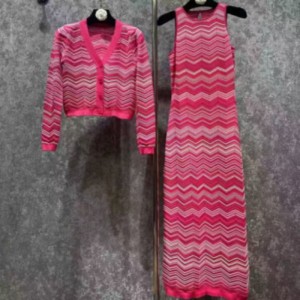 Summer Knit Round Neck Cardigan Intercolor de manga larga, V-Cuello sin mangas