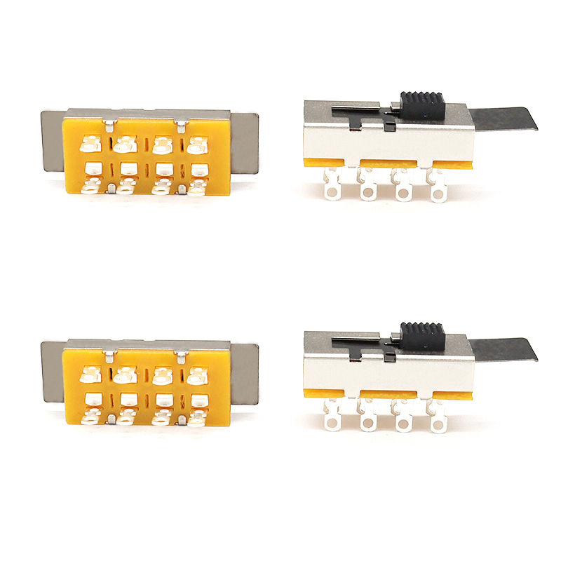 interruptor de deslizamiento SS23L16, alta corriente, tres-posición, doble-fila, 8-Pin, interruptor de trituradora, interruptor deslizante vertical para equipos mecánicos