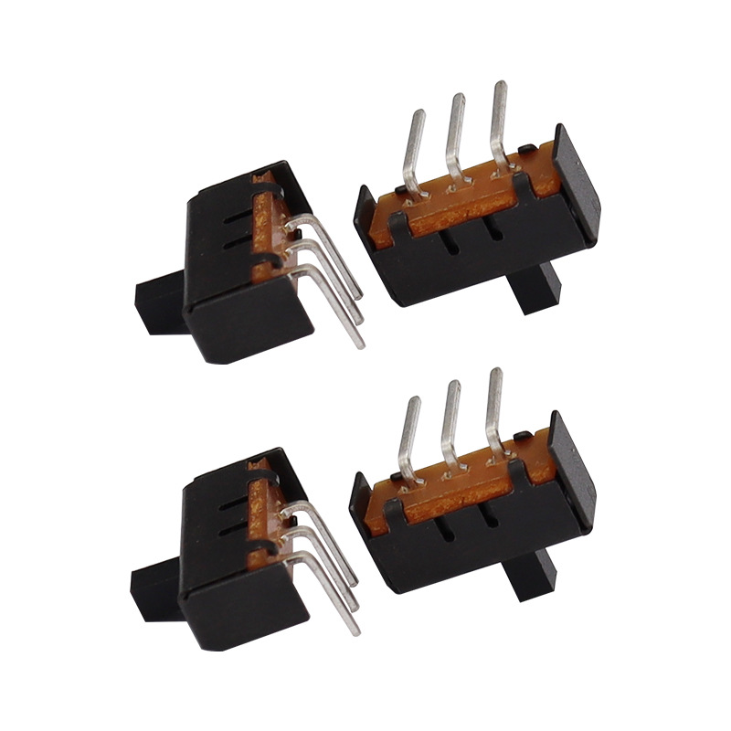 Interruptor de deslizamiento SS12E17 Interruptor de deslizamiento eléctrico Fond Pie 2-posición 3-interruptor de palanca