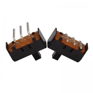 Interruptor de deslizamiento SS12E17 Interruptor de deslizamiento eléctrico Fond Pie 2-posición 3-interruptor de palanca