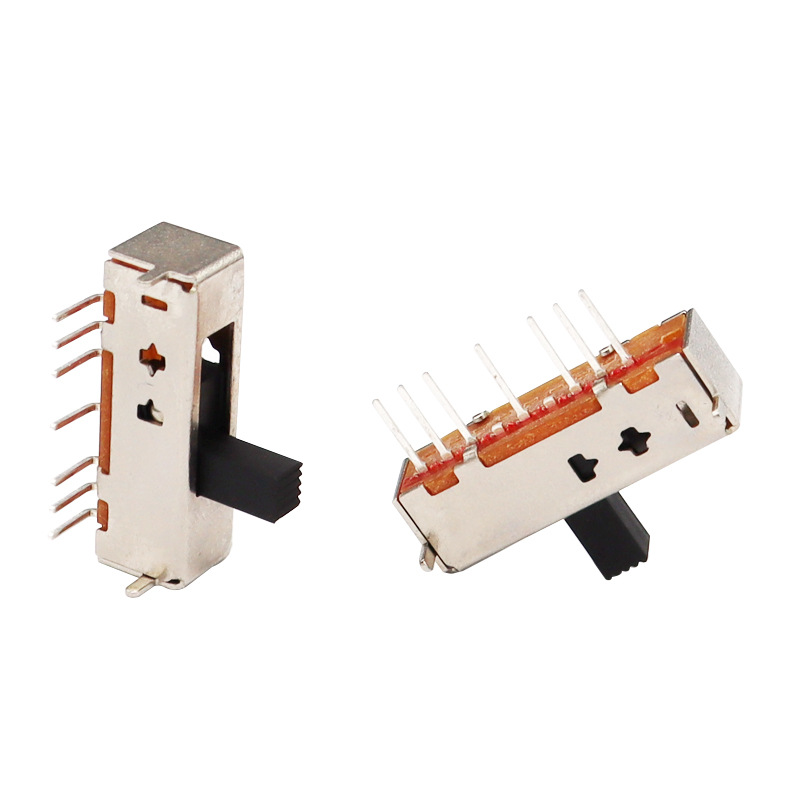 interruptor de deslizamiento SS16D03 Single-Fila 7-Interruptor deslizante del pasador, temperatura de la lámpara y ajuste de color Lámpara vertical interruptor de control deslizante