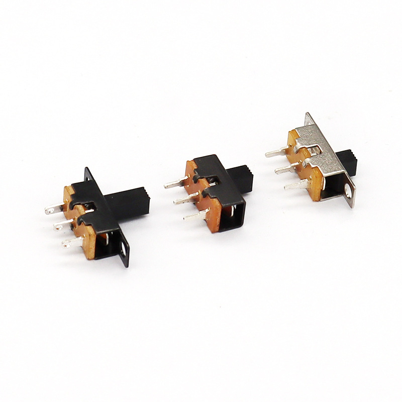 Interruptor de diapositivas SS12F71 para iluminación, electrodomésticos y pequeños electrodomésticos, un 1-posición individual-Fila tres-Pin Interruptor de deslizamiento vertical