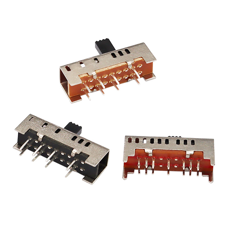 interruptor de deslizamiento SS23H06, doble-Fila 8-Pin Interruptor deslizante vertical, interruptor de deslizamiento vertical para la manta eléctrica calentador eléctrico
