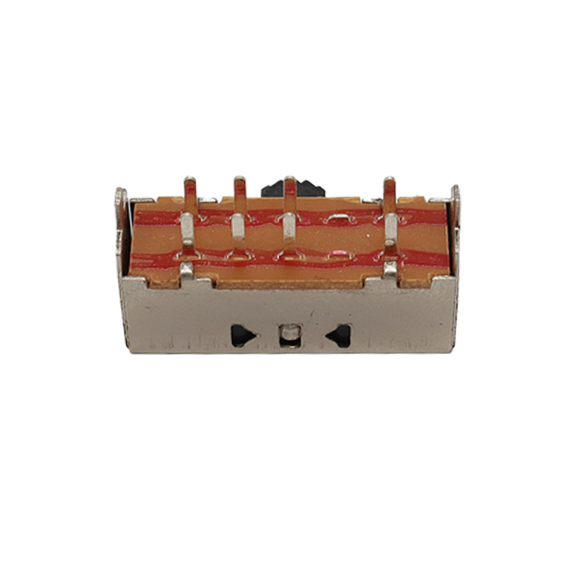 interruptor deslizante SK23H01 pequeño bipolar tres-posición dos-Fila ocho-lado horizontal-Tirar el interruptor de deslizamiento 2P3T