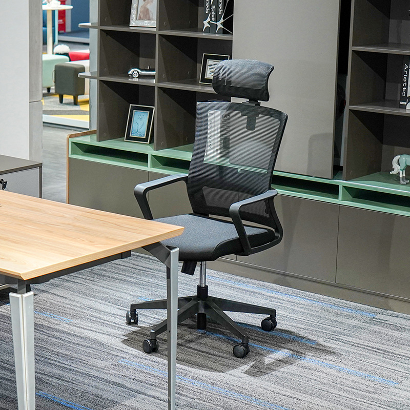 Modelo BGY001 Silla ergonómica de malla al por mayor - Espalda curvada transpirable con altura.-Brazos ajustables para estudio, oficina y largas sesiones de estar sentado