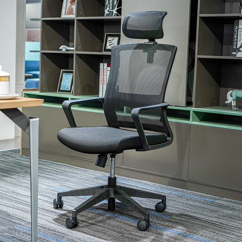 Modelo BGY001 Silla ergonómica de malla al por mayor - Espalda curvada transpirable con altura.-Brazos ajustables para estudio, oficina y largas sesiones de estar sentado