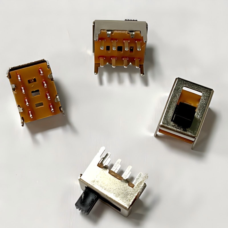 interruptor deslizante SS23F06 3-posición, 10-diseño de pin para luces LED -- Directo de fábrica de Dongguan