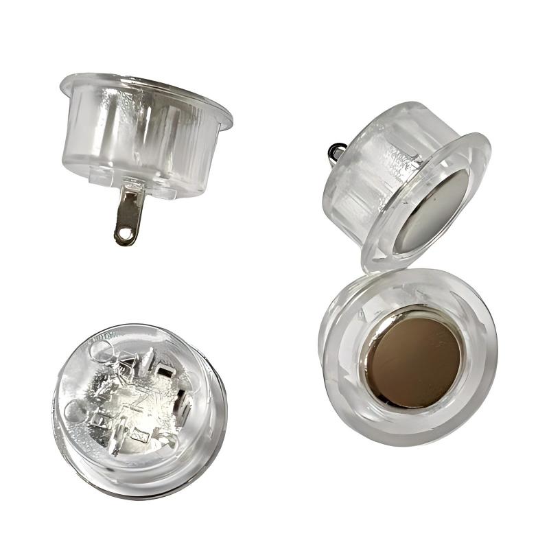 interruptor de tacto (sin luz) Empotrable 12mm para armarios y armarios;táctil 5V-Luz LED regulable controlada con sensor de movimiento.